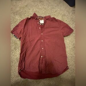 Cactus Men's Red Button Down Shirt